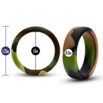 Performance Silicone Camo Cock Ring Green Camoflauge Blush Novelties Sextoys for Men