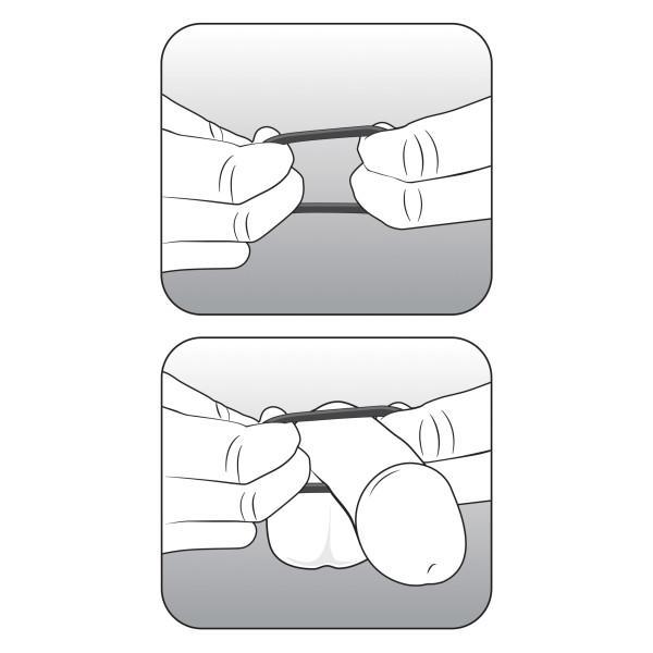 Performance Vs2 Pure Premium Silicone Cockrings Small Black Blush Novelties Sextoys for Men