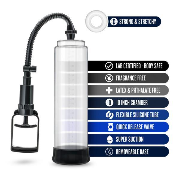 Performance Vx5 Clear Pump Blush Novelties Sextoys for Men