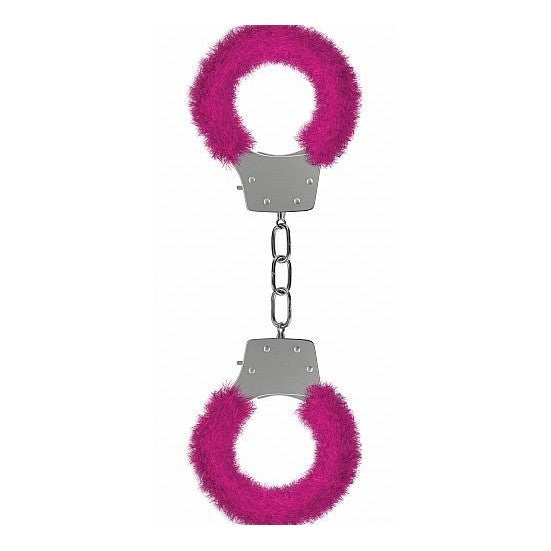 Pleasure Handcuffs Furry Pink Intimates Adult Boutique