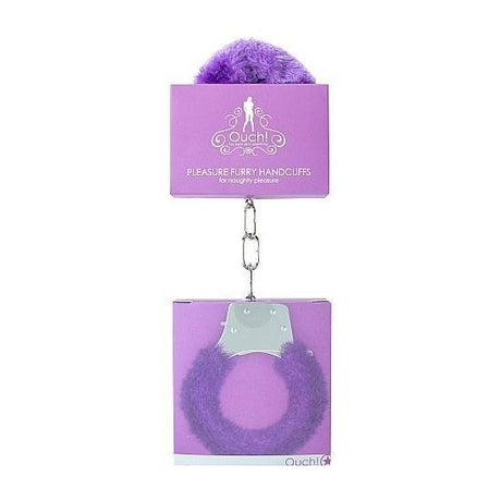 Pleasure Handcuffs Furry Purple Intimates Adult Boutique