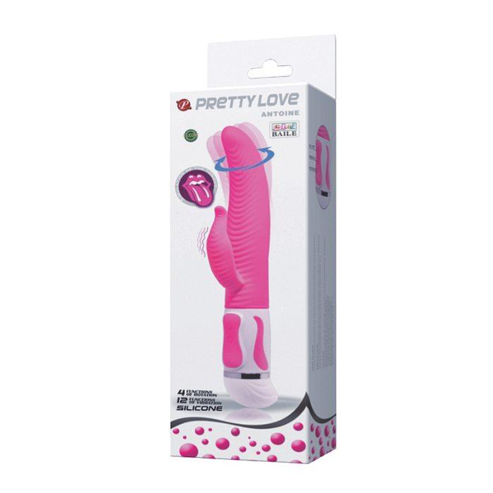 Pretty Love Antoine Rabbit Vibrator Silicone Pink Intimates Adult Boutique