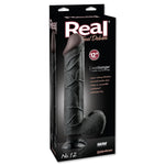 Real Feel Deluxe #12 Black 12in Pipedream Products Sextoys for Women