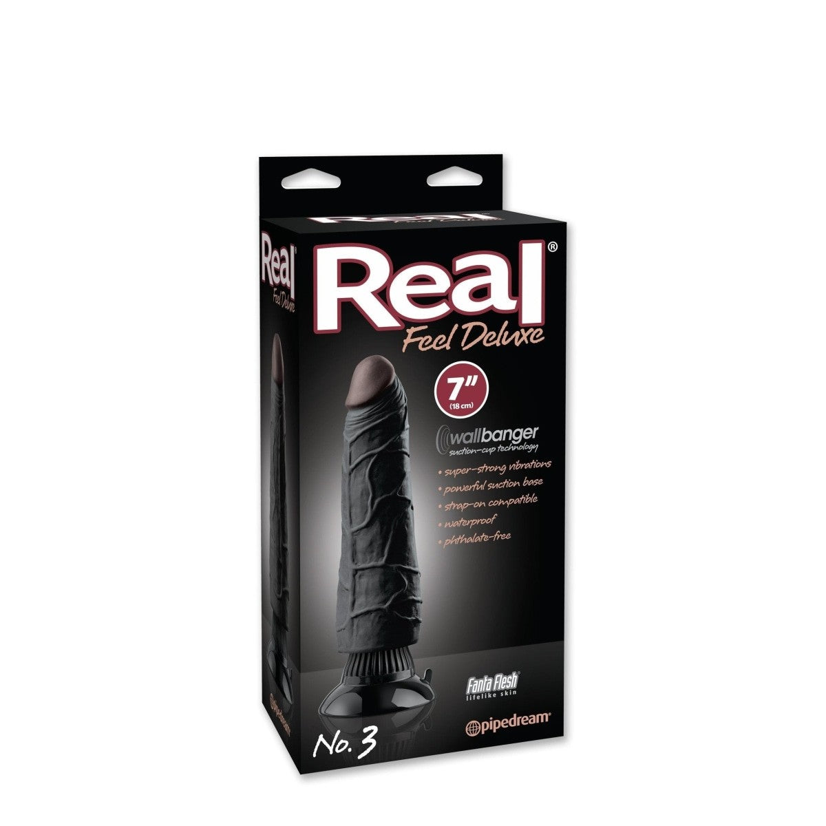 Real Feel Deluxe #3 Black 7in Intimates Adult Boutique