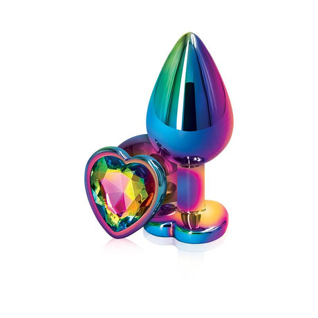 Rear Assets Multicolor Heart Medium Rainbow Intimates Adult Boutique