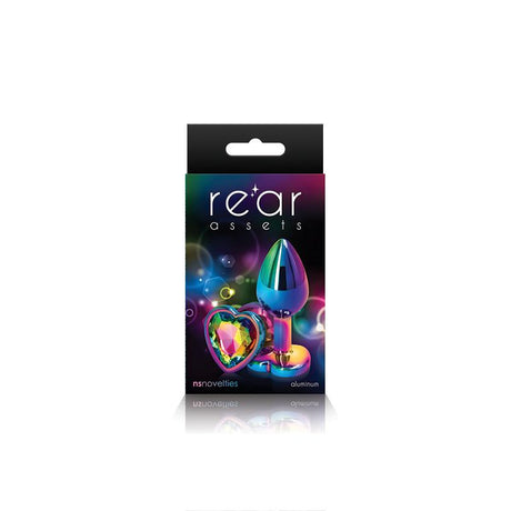 Rear Assets Multicolor Heart Medium Rainbow Intimates Adult Boutique