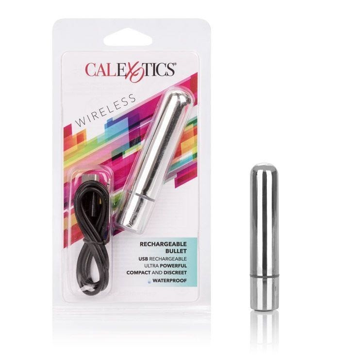 Rechargeable Bullet Silver Intimates Adult Boutique