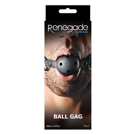 Renegade Bondage Ball Gag Black Intimates Adult Boutique
