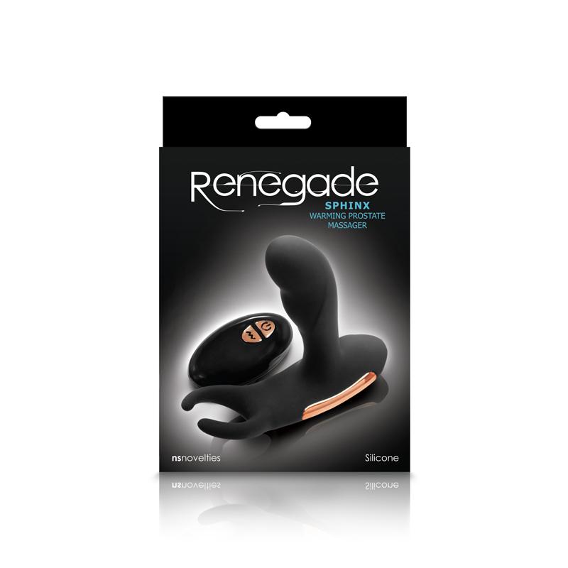Renegade Sphinx Warming Prostate Massager Black Intimates Adult Boutique
