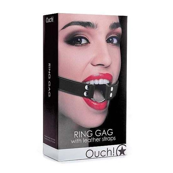Ring Gag Black Black SHOTS AMERICA Fetish