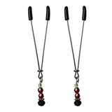Sex & Mischief Nipple Clips Ruby Black Intimates Adult Boutique