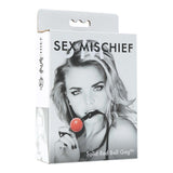 Sex & Mischief Solid Red Ball Gag Intimates Adult Boutique