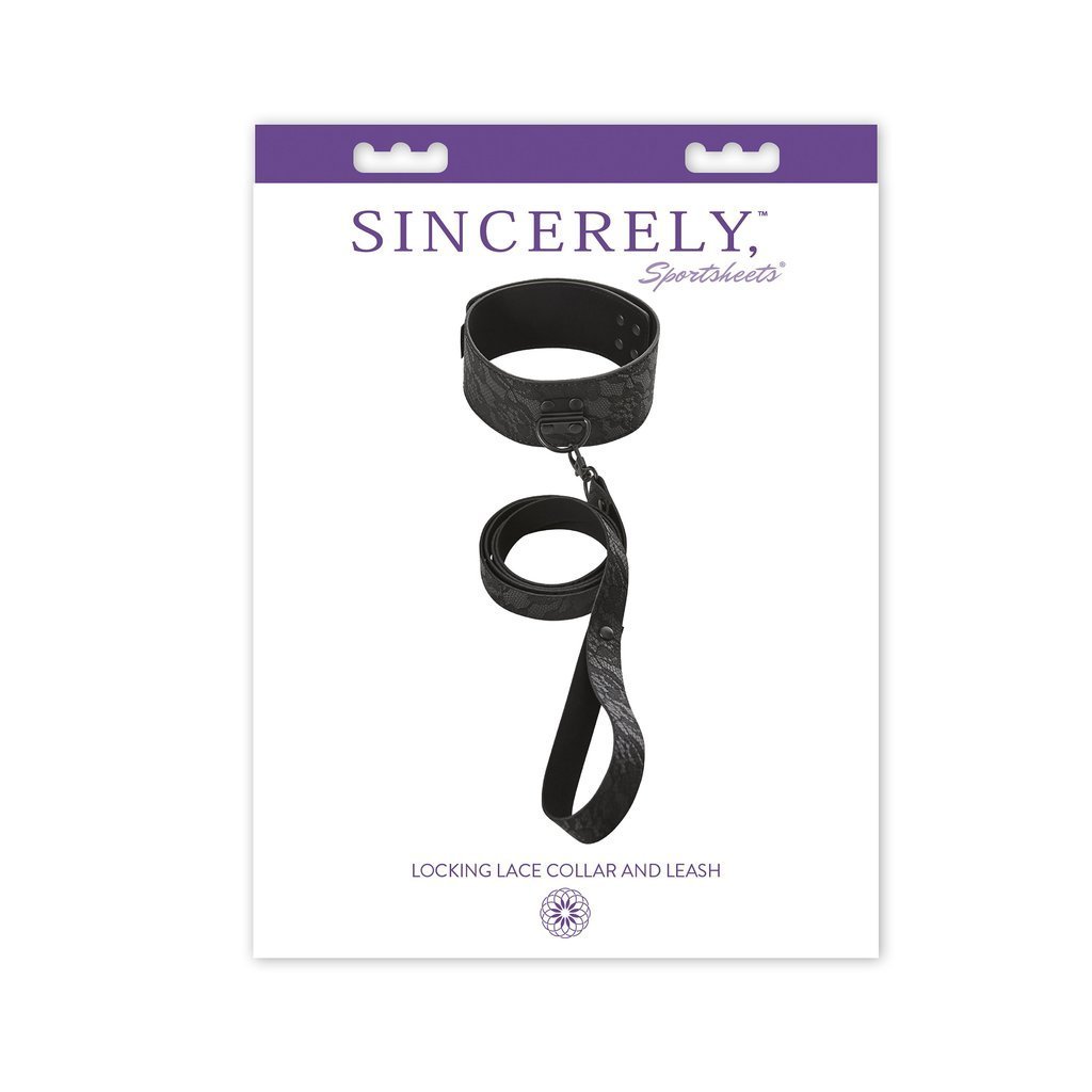 Sincerely Locking Lace Collar & Leash Intimates Adult Boutique