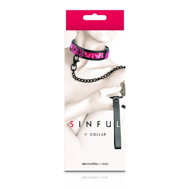 Sinful 1in Collar Pink Intimates Adult Boutique