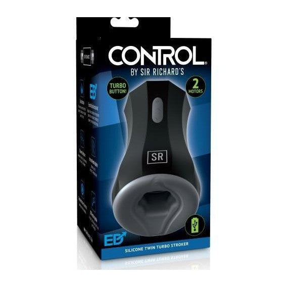 Sir Richard's Control Silicone Twin Turbo Stroker Intimates Adult Boutique