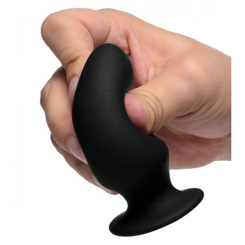 Squeeze-it Silexpan Anal Plug Small Black XR Brands Anal Toys