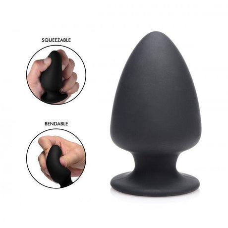 Squeeze-it Silexpan Anal Plug Small Black Intimates Adult Boutique