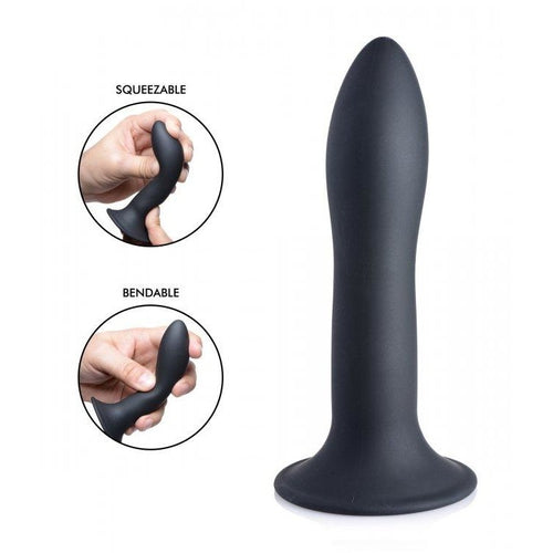 Squeeze-it Slender Dildo Black XR Brands Dildos
