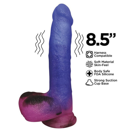 Stardust Milky Way 8.5in Dildo Vibrating Intimates Adult Boutique
