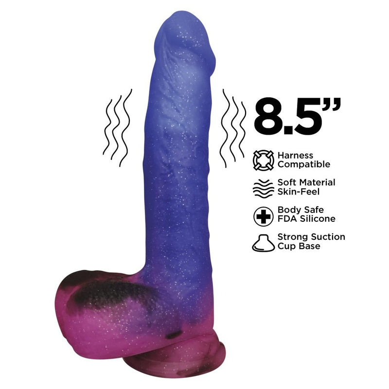 Stardust Milky Way 8.5in Dildo Vibrating HOTT Products Dildos