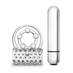 Stay Hard Vibrating Super Clitifier Clear Blush Novelties Sextoys for Couples