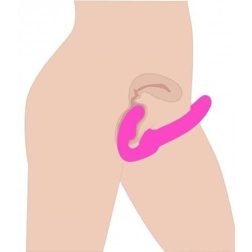 Strap U Evoke Super Charged Pink Vibrating Strapless Silicone Dildo XR Brands Sextoys for Couples