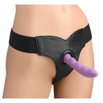Strap U Fleece Lined Leather Strap On XR Brands Sextoys for Couples