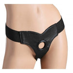 Strap U Fleece Lined Leather Strap On XR Brands Sextoys for Couples