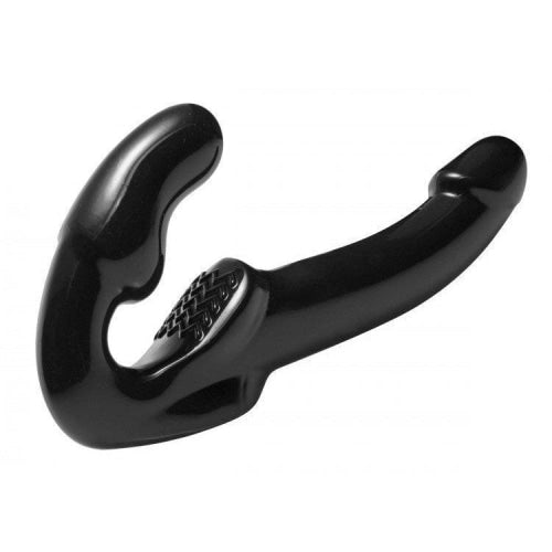 Strap U Revolver Strapless Strap On Dildo Black XR Brands Sextoys for Couples