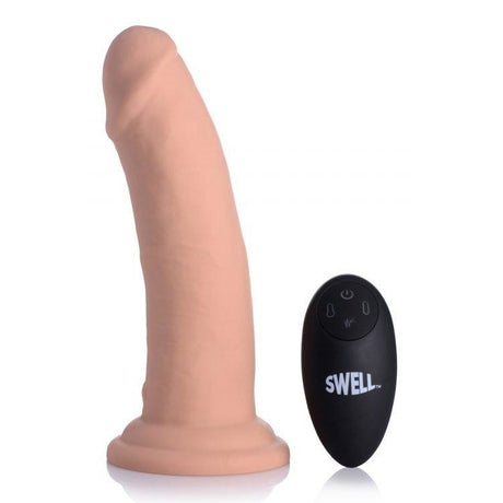 Swell 7x Inflatable Vibrating 7in Dildo W- Remote Intimates Adult Boutique