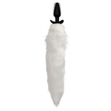 Tailz Vibrating White Fox Tail Slender Anal Plug Intimates Adult Boutique