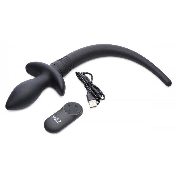Tailz Waggerz Moving Vibrating Puppy Tail Anal Plug XR Brands Anal Toys