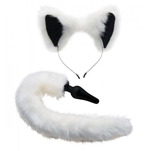 Tailz White Fox Tail & Ears Set Intimates Adult Boutique