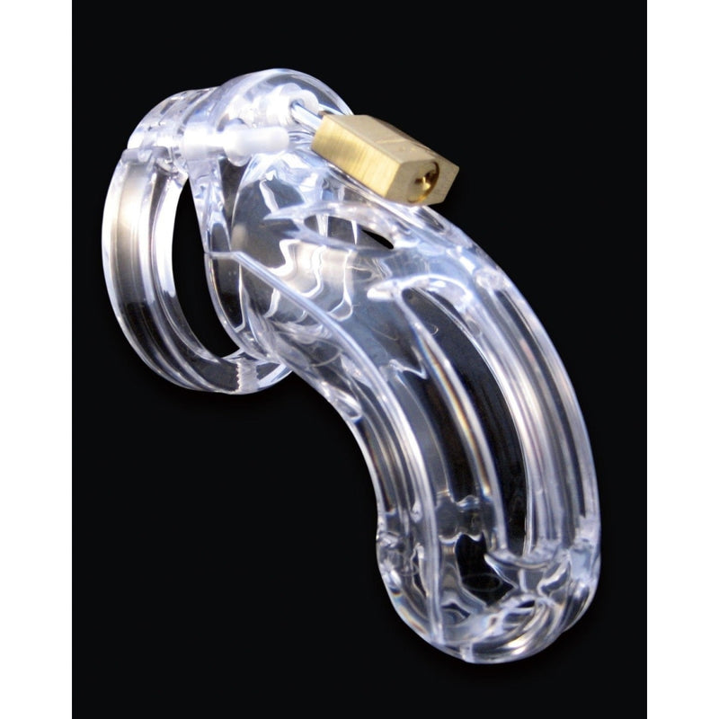 The Curve Kit 3.75in Clear Cock Cage CBX Male Chastity Fetish