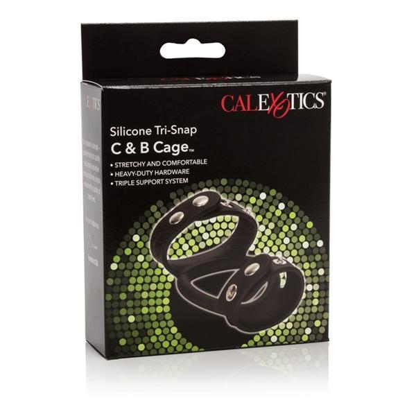 Tri Snap Cock & Ball Cage Silicone California Exotic Novelties Sextoys for Men