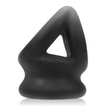 Tri Squeeze Cocksling Ball Stretcher Oxballs Silicone Tpr Blend Black Ice OXBALLS Fetish