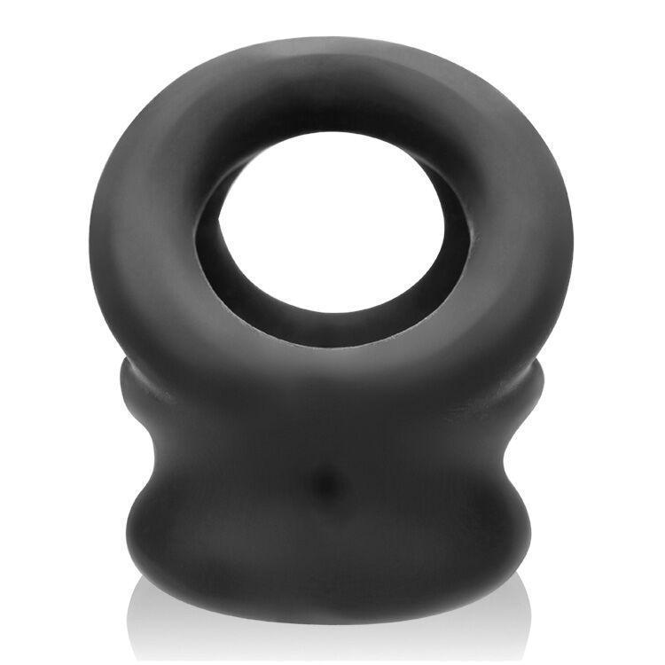 Tri Squeeze Cocksling Ball Stretcher Oxballs Silicone Tpr Blend Black Ice OXBALLS Sextoys for Men