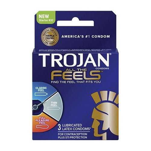 Trojan All The Feels 3ct Paradise Products Condoms