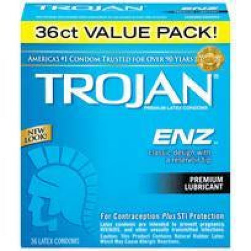 Trojan Enz Lubricated 36pk Trojan Condoms