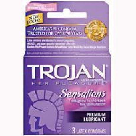 Trojan Her Pleasure 3 Pk Intimates Adult Boutique