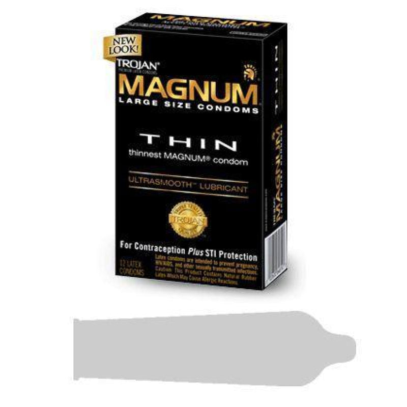 Trojan Magnum Thin 12 Pack Trojan Condoms