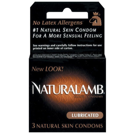 Trojan Naturalamb Condoms 3pk Intimates Adult Boutique