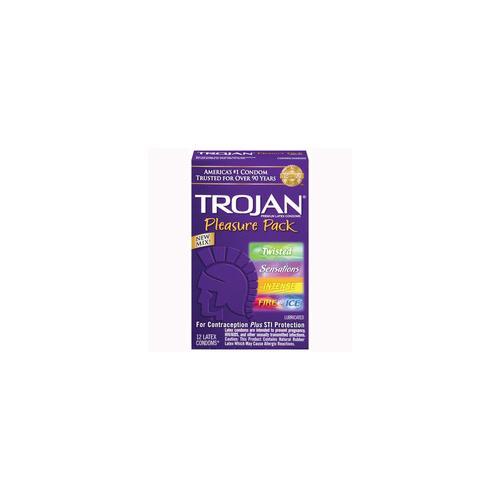 Trojan Pleasure Pack 12 Pack Paradise Products Condoms