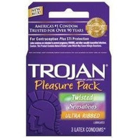 Trojan Pleasure Pack 3s Intimates Adult Boutique