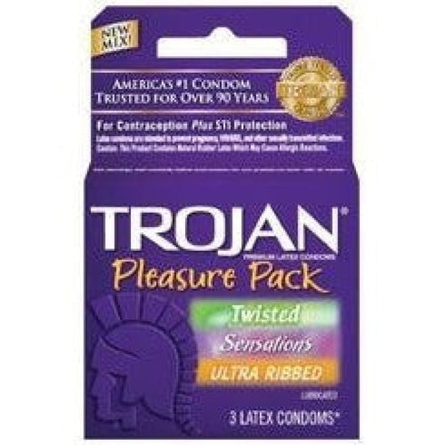 Trojan Pleasure Pack 3s Paradise Products Condoms