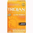 Trojan Stimulations Ultra Ribbed 12 Pack Intimates Adult Boutique