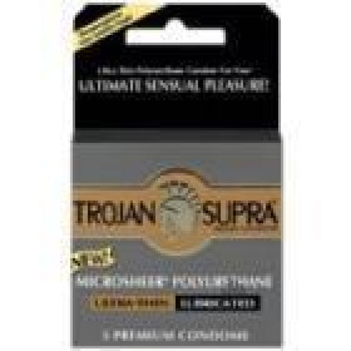 Trojan Supra Lubricated 3pk Paradise Products Condoms