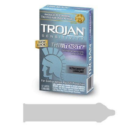 Trojan Thintensity 12 Pack Intimates Adult Boutique