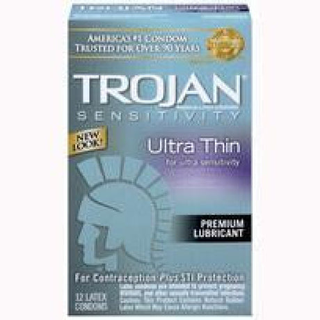 Trojan Ultra Thin 12 Pack Intimates Adult Boutique