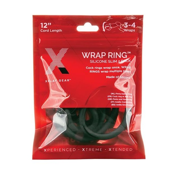 Xplay Silicone 12 Slim Wrap Ring Intimates Adult Boutique